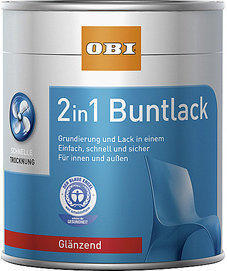 OBI 2 in 1 Buntlack 750 ml (verschied. Dekore)