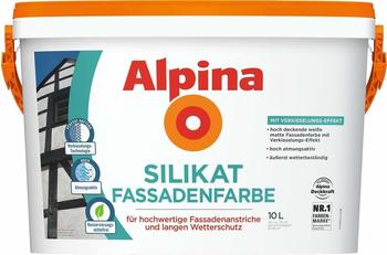 Alpina Silikat Fassadenfarbe 2,5 L wei&szlig; matt