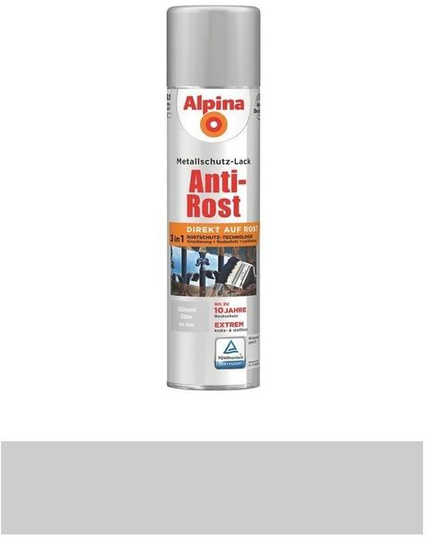 Alpina Farben Sprühmetallschutz-Lack Anti-Rost 400 ml glänzend silber