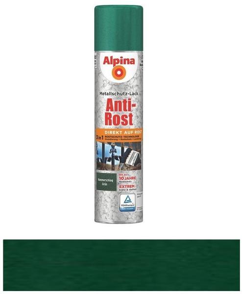 Alpina Farben Sprühmetallschutz-Lack Anti-Rost 400 ml Hammerschlag grün