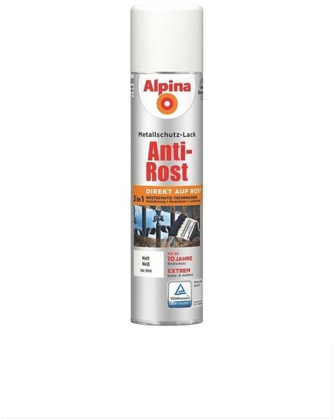 Alpina Farben Sprühmetallschutz-Lack Anti-Rost 400 ml matt weiss