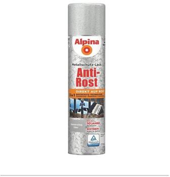 Alpina Farben Spr&uuml;hmetallschutz-Lack Anti-Rost 400 ml Hammerschlag silber