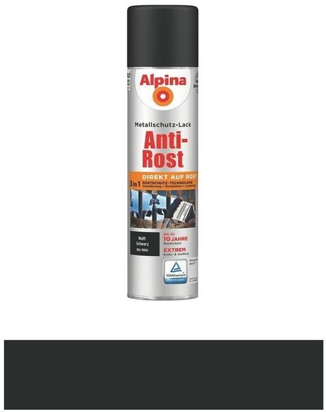 Alpina Farben Sprühmetallschutz-Lack Anti-Rost 400 ml matt schwarz