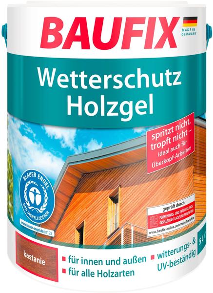 Baufix Wetterschutz-Holzgel 5 l kastanie