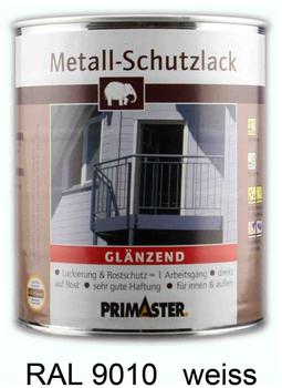PRIMASTER Metall-Schutzlack 750 ml reinweiss glänzend