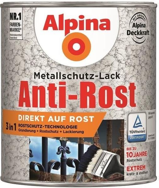 Alpina Farben Anti-Rost 750 ml Hammerschlag dunkelbraun
