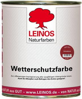 Leinos Wetterschutzfarbe Schwedenrot 0,75 l (3057)