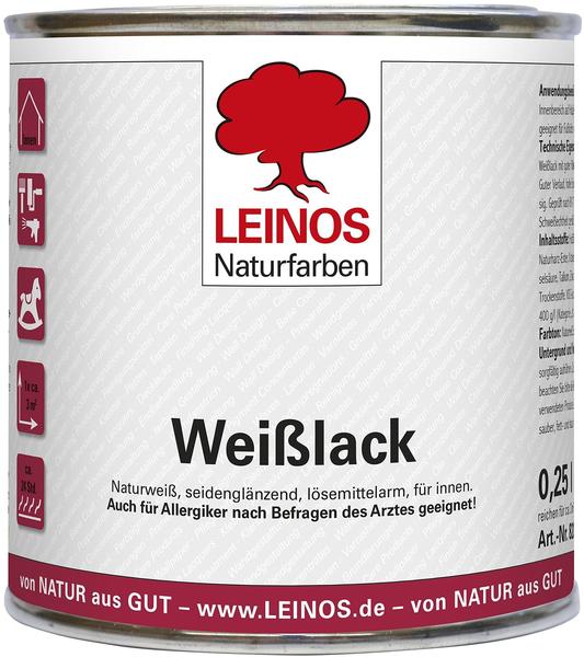 Leinos Weißlack 820 seidenglänzend 0,25 l (3051)