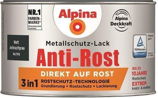 Alpina Farben Anti-Rost 3in1 matt anthrazitgrau 300 ml (912940)