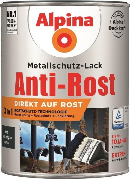 Alpina Farben Anti-Rost 3in1 matt hellgrau 300 ml (912947)