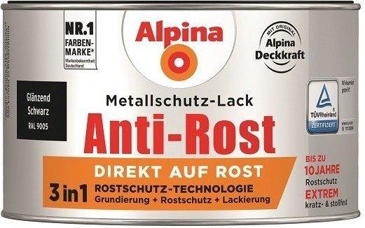 Alpina Farben Anti-Rost 3in1 glänzend schwarz 300 ml (912818)