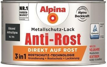 Alpina Farben Anti-Rost 3in1 glänzend anthrazitgrau 300 ml (912803)