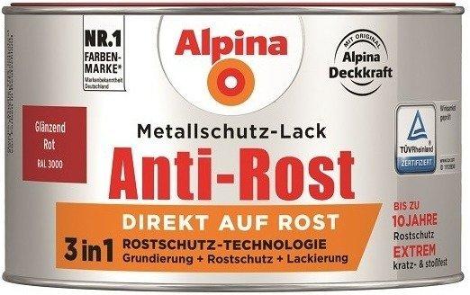Alpina Farben Anti-Rost 3in1 glänzend rot 300 ml (912814)