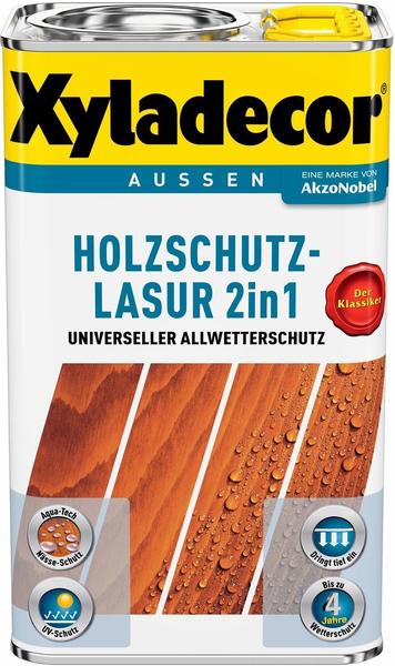 Xyladecor Holzschutz-Lasur 2in1 grau 5 l (5255582)