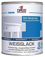 Opus 1 Weisslack 2in1 Acryl-Lack seidenmatt