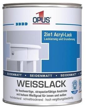 Opus 1 Weisslack 2in1 Acryl-Lack seidenmatt