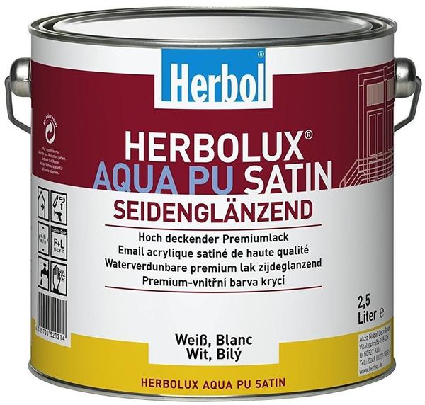 Herbol Herbolux Aqua PU Satin weiß seidenglänzend 2,5 L