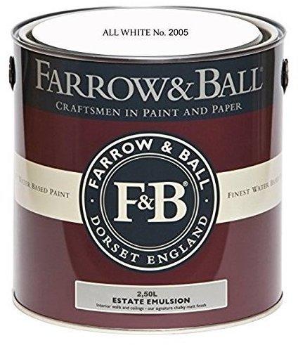 Farrow & Ball All White No. 2005 Estate Eggshell Mid-Sheen