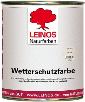 Leinos Wetterschutzfarbe 0,75 l altweiß 850-204