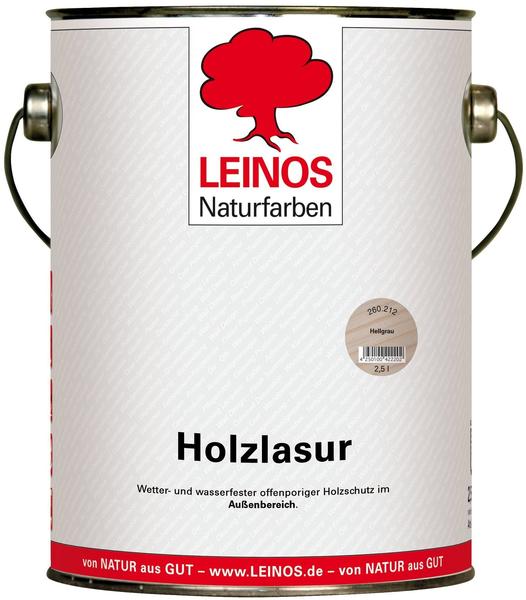 Leinos Holzlasur 260-212 Hellgrau 2,5 Liter
