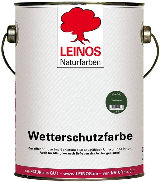 Leinos Wetterschutzfarbe 2,5 l Tannengrün 850-400