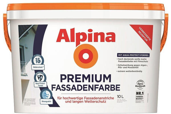 Alpina Farben Premium Fassadenfarbe 10 l