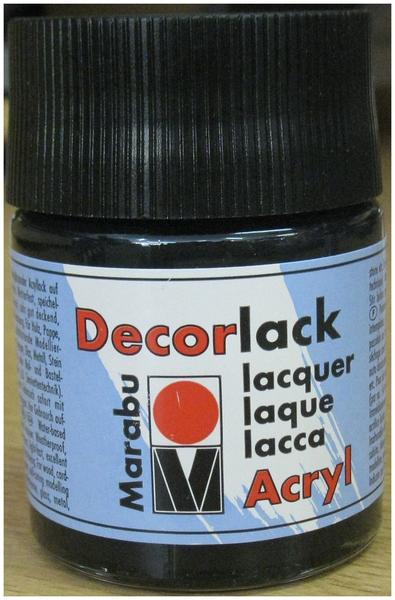 Marabu Decorlack Acryl schwarz 50 ml (113005073)