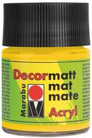 MARABU 140105021, Marabu 140105021 Marabu Decormatt Acryl Mittelgelb 021, 50 ml,