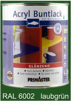 PRIMASTER Acryl Buntlack laubgrün glänzend 750 ml