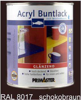 PRIMASTER Acryl Buntlack schokobraun glänzend 750 ml