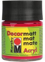Marabu 14010 005 031, Marabu Acrylfarbe Decormatt 14010 005 031, kirschrot, 50ml 50