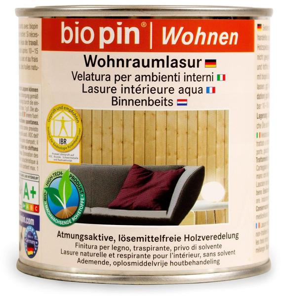Biopin Wohnraumlasur Weiss transparent 750 ml (2305-2)