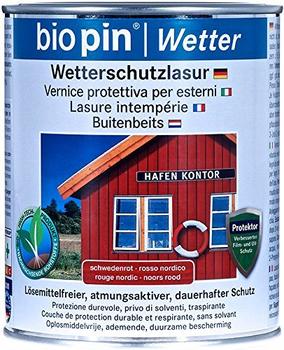 Biopin Wetterschutzlasur Schwedenrot 2,5 l (2273-2)