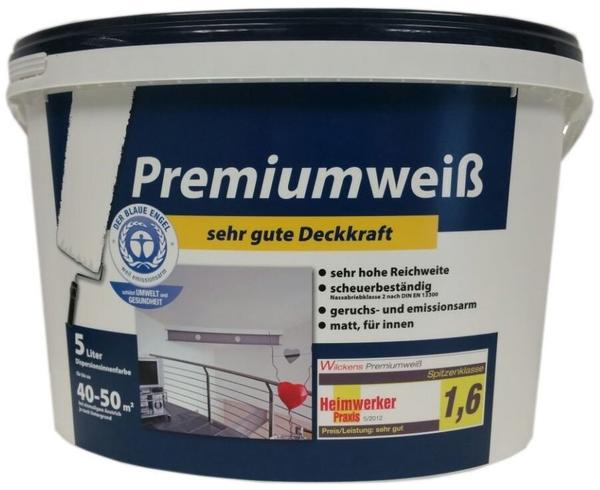 Wilckens Wandfarbe weiß 5 Liter (NEW-3977)