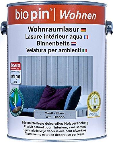 Biopin Wohnraumlasur Weiss transparent 2,5 l (2305-3)