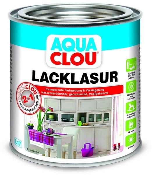 CLOU Combi-Lack-Lasur Weiß 750 ml