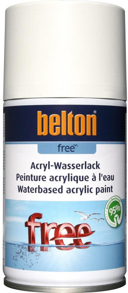 belton Free Acryl-Wasserlack Reinweiß seidenglänzend 250 ml