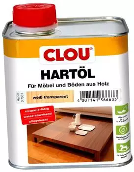 CLOU Hartöl Weiß-Transparent 750 ml