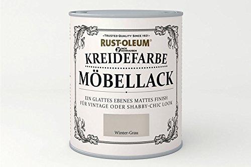 RUST-OLEUM Möbellack Kreidefarbe Wintergrau Matt 750 ml