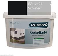 Sockelfarbe 7127 Schiefer 5 L Fassadenfarbe Renovo