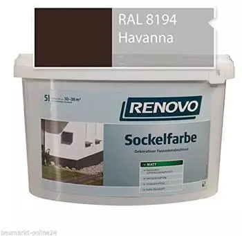 Renovo Sockelfarbe Havanna 5 l grau
