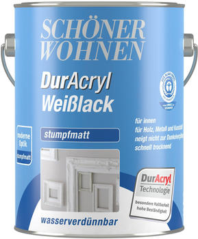 Schöner Wohnen Weißlack Duracryl Weilack stumpfmatt 25 l weiß
