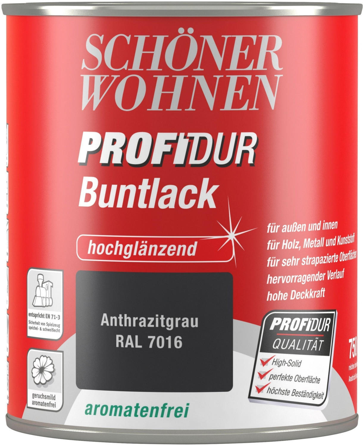 Schöner Wohnen Protect Buntlack seidenmatt 750 ml anthrazitgrau Test TOP  Angebote ab 14,90 € (August 2023)