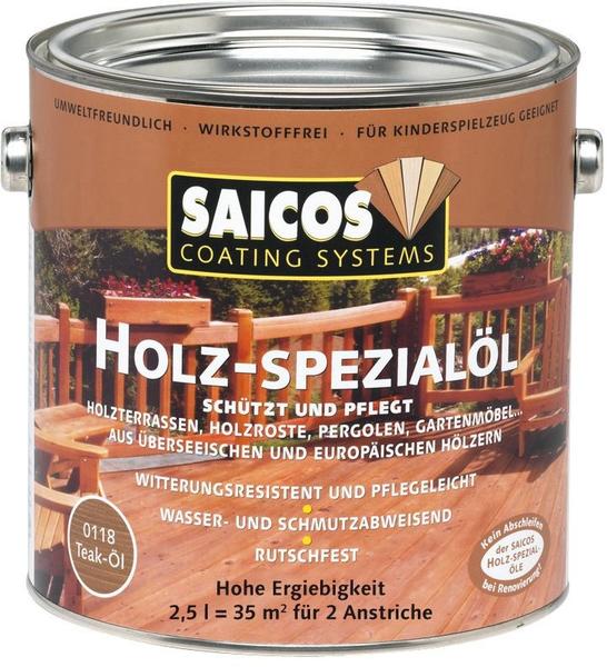 Saicos Holzspezialöl 2,5 l Teak