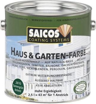 Saicos Haus und Gartenfarbe 2,5 l schwedenrot