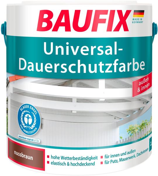 Baufix Universal-Dauerschutzfarbe 2,5 l nussbraun