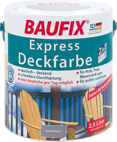 Baufix Express-Deckfarbe 2,5 l grün Erfahrungen 3.6/5 Sternen