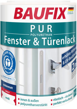 Baufix GmbH Baufix PUR Fenster- und T&uuml;renlack seidenmatt 1 l
