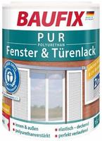 Baufix Pur Fenster- & T&uuml;renlack Weiss Seidengl&auml;nzend, 1 Liter, Wei&szlig;lack