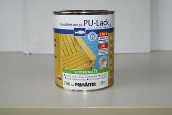 PRIMASTER Hochleistungs-Pu-Lack 2in1 weiss seidenmatt 750 ml
